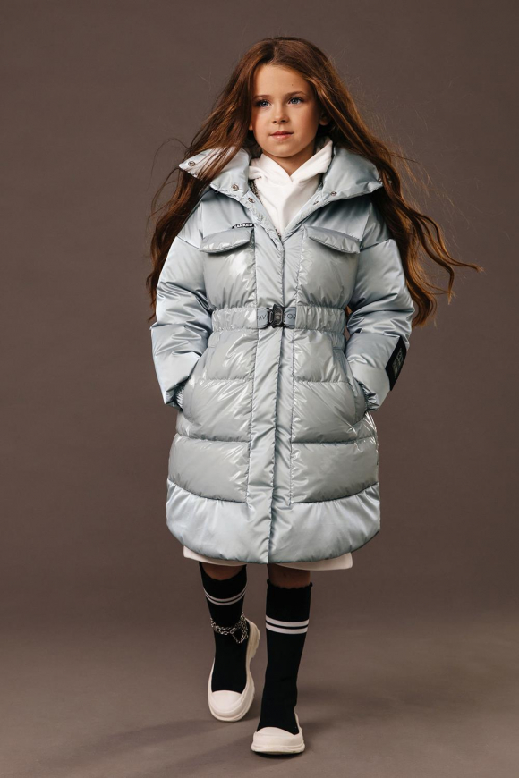 Пальто для девочки GnK С-758 фото